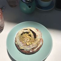 White chocolate and pistachio   at Oh My Days in Glebe