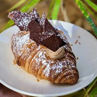 Vegan Buttery Chocolate Chip Croissant at Oh My Days in Glebe