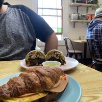 Breakfast croissant 🥐 & breakfast burrito 🌯   at Oh My Days in Glebe