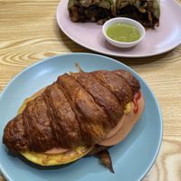 Breakfast croissant 🥐 & breakfast burrito 🌯   at Oh My Days in Glebe
