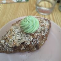 Pandan and coconut croissant at Oh My Days in Glebe