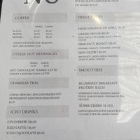 Beverage menu  at Oh My Days in Glebe