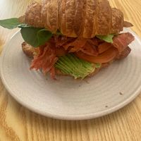 BLAT croissant. Okay -  filling would have been better if toasted  at Oh My Days in Glebe