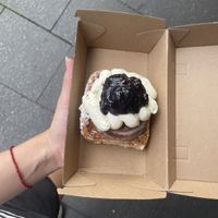 blueberry bun  at Oh My Days in Glebe