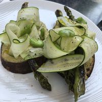 Broad bean tart one at Oh My Days in Glebe