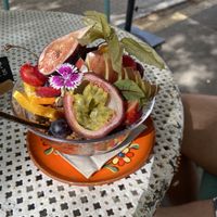 The most beautiful açai bowl ever! at Mama Carmen's Coffee & Bakery in Mallorca