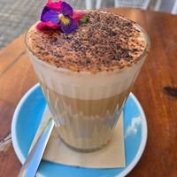 Chai latte at Mama Carmen's Coffee & Bakery in Mallorca