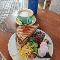 Bikini sandwich (definitely recommend) at Mama Carmen's Coffee & Bakery in Mallorca