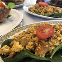 Scrambled tofu  at Mama Carmen's Coffee & Bakery in Mallorca