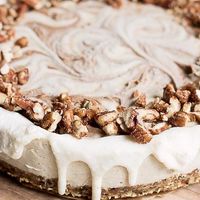 Cinnamon Roll Cheesecake at The Hangry Herbivore in Marshall