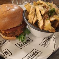 Vegan burger & fries at BóTOWN  in Galway