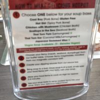 Only 3 vegan broths these days at K & L 98 HotPot in Boynton Beach