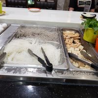 Vegan noodles and tofu at K & L 98 HotPot in Boynton Beach