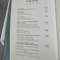 Menu   at Hotel Conte in Perast