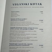 Menu   at Hotel Conte in Perast