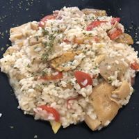 Mushroom risotto  at Donna Rosa in Oliveri