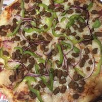 Vegan pizza delivery  at Big Mama's & Papa's Pizzeria - Little Armenia in Los Angeles