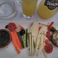 Promising entree at L'Olive in Saint-tropez