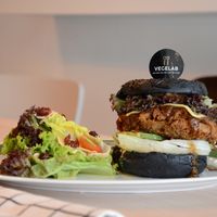 BLT Fried VG Chicken with Black Pepper Burger at Vegelab in Kuala Lumpur