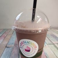 Chocolate milkshake at Yogolicious in Jersey