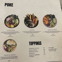 Menu 3/4  at Paco in Bangkok