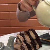 chocolate caramel cake   at Cutter & Squidge in London