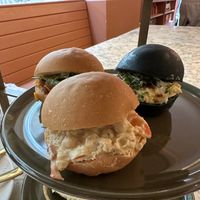 Vegetarian sandwichess  at Cutter & Squidge in London