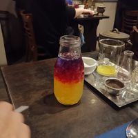 Welcome drink at Cutter & Squidge in London