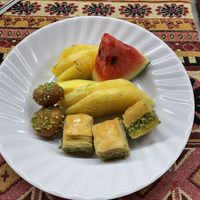 Some fruit and desserts from the buffet, which is unlimited for 250,000 VND.  at Al Sham in Ho Chi Minh City