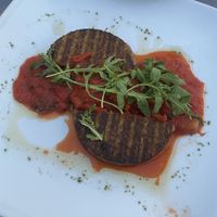 Polenta-Burger  at Hotel Amfiteatar in Pula