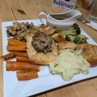 Vegan Sunday Roast at The Crew Yard in Edwinstowe