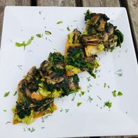 Spicy mashed avocado dish at The Crew Yard in Edwinstowe