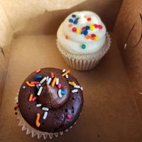 Vegan cupcakes at Stir Crazy - Leaves Bakery & Books in Fort Worth