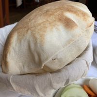 Fresh baked pita at Al Andalus in Mexico City