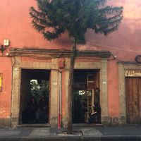 The entrance is the door on the left and then up the stairs. It is a little difficult to find   at Al Andalus in Mexico City