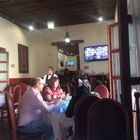 Interior of the beautiful historic building   at Al Andalus in Mexico City