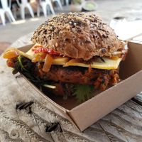 Burger at Veggie Nook in Bowral