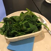 Spinach side at Bacalhau na Vila in Sintra