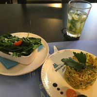 Leek A Bras local specialty plus garlic spinach aside. at Bacalhau na Vila in Sintra