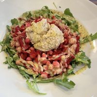 Vorspeise mit Mandelkäse  at Kalí Órexi by Labocatorio in Bilbao