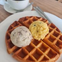 Waffle time ~ 6/4/23 at Sasco Cafe in North Singapore