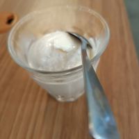 Lime soursop smoocht ice cream scoop $4 truly very yummy at Sasco Cafe in North Singapore