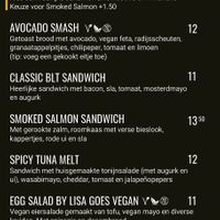 Vegetarian/vegan options clearly labeled. English menu available online. at The Blueberry in Amersfoort