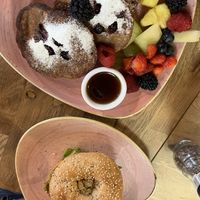 Blueberry pancakes and Middle East meets NYC bagel  at The Blueberry in Amersfoort