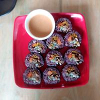 Seaweed rolls at The Greenhouse in Vientiane