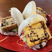 Hoisin tofu bao, 60,000 kip  at The Greenhouse in Vientiane