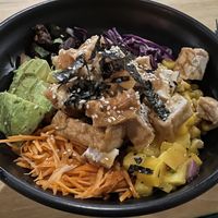 Sesame tofu poke bowl, 75,000 kip  at The Greenhouse in Vientiane