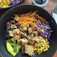 Teriyaki tempeh bowl  at The Greenhouse in Vientiane