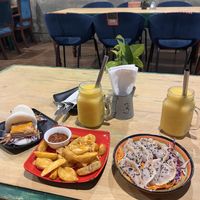 Tofu bao, wedges, red curry dumplings  at The Greenhouse in Vientiane
