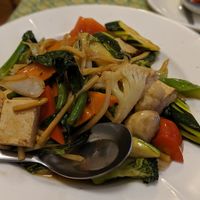 Basil stir fry at Goulburn Thai in Goulburn